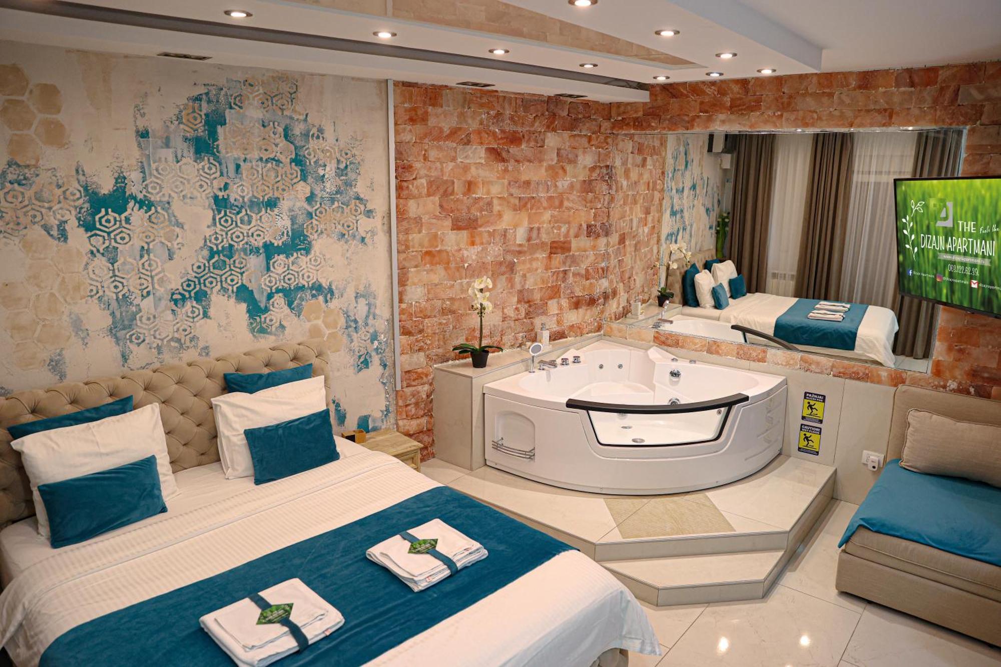 Design Apartment Premium Spa Lux 4 Star "Dubai" Completely Private Wellness & Spa Free Included Sauna & Jacuzzi & Salt Wall & Fire Place & 3D Ceilings & Business Wifi & Netflix & Keyless Code Entry & Full Smart App & Secure 2 Parking Place Ćuprija Exterior foto